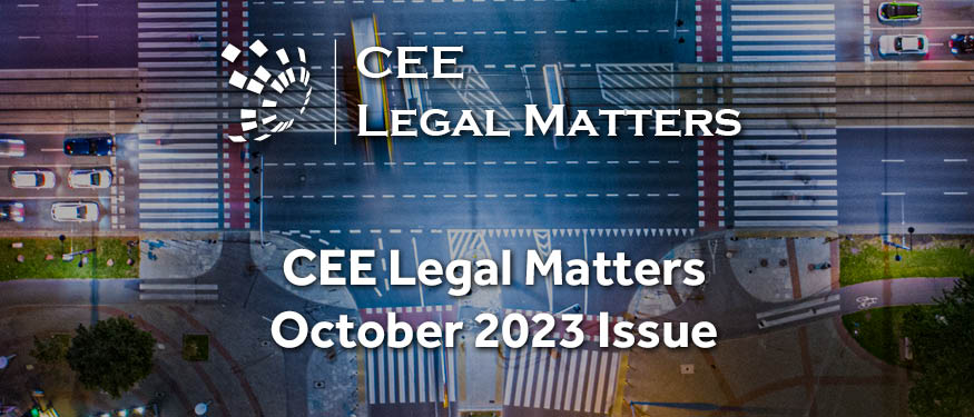Back to Your Regularly Scheduled Programming: The CEE Legal Matters October Issue Is Out!