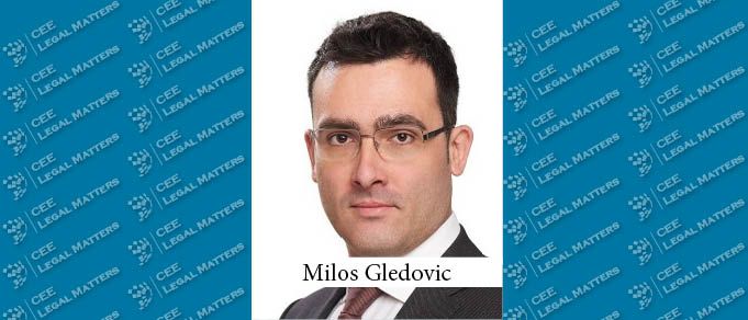 Milos Gledovic Promoted to Partner at Samardzic Oreski Grbovic
