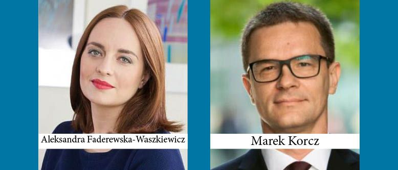 Aleksandra Faderewska-Waszkiewicz and Marek Korcz Become Managing Partners at Laszczuk & Partners
