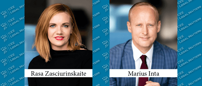 Rasa Zasciurinskaite and Marius Inta Make Partner at Cobalt Lithuania