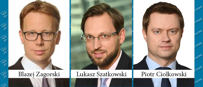 Piotr Ciolkowski, Lukasz Szatkowski, and Blazej Zagorski Promoted to Equity Partners at CMS’ Warsaw Office