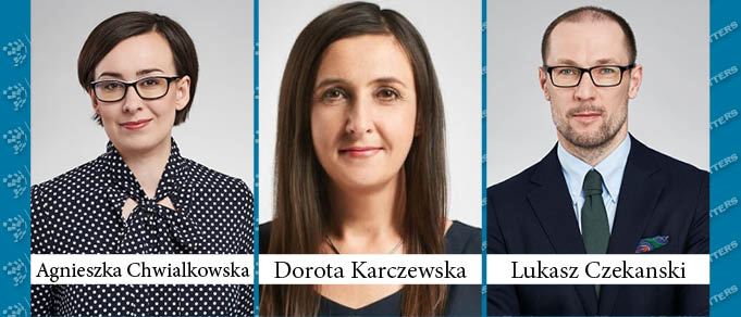 Agnieszka Chwialkowska, Dorota Karczewska, and Lukasz Czekanski Make Partner at WKB