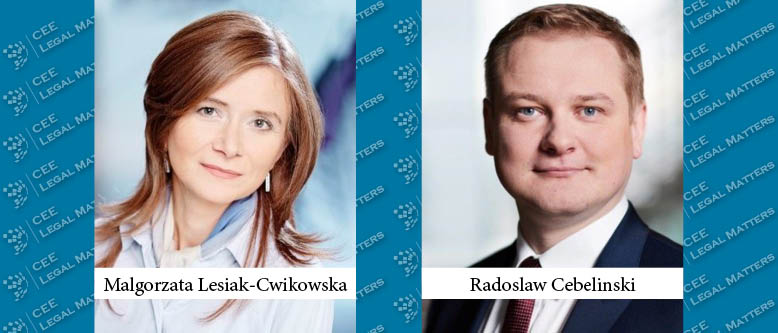 Malgorzata Lesiak-Cwikowska and Radoslaw Cebelinski Make Local Partner at DWF